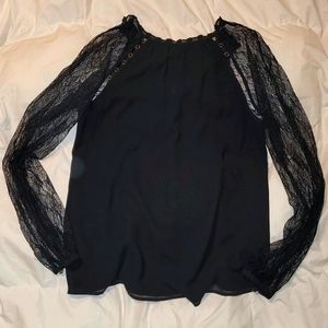 Marciano lace sleeve blouse Sz S